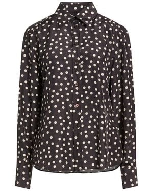 Dolce & Gabbana Dark Shirt Silk - Black