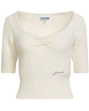Ganni Jumper - White
