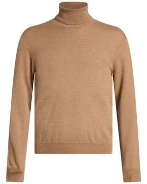 Piacenza Cashmere Camel Turtleneck Cashmere - Brown