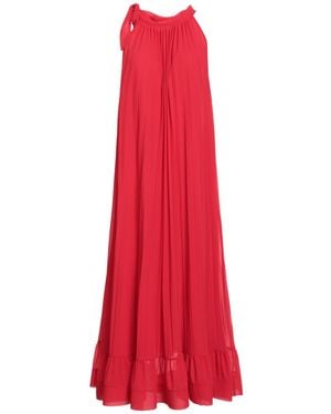 Dixie Midi Dress Polyester - Red