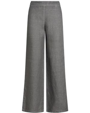 120% Lino Pants Linen - Gray