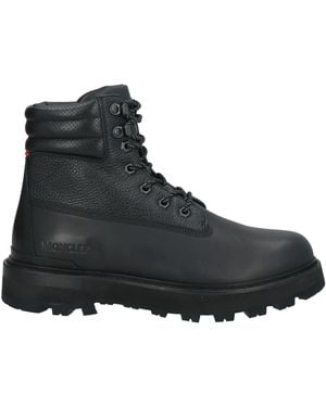 Moncler Ankle Boots Leather - Black