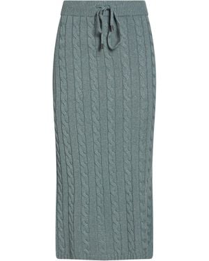 Peserico Midi Skirt Virgin Wool, Silk, Viscose, Cashmere, Polyester - Blue