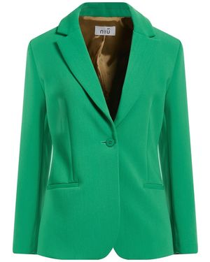 Niu Blazer Polyester, Viscose, Elastane - Green