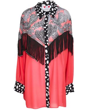 Gai Mattiolo Shirt Polyester, Rayon, Lycra - Red