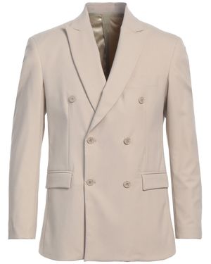 FAMILY FIRST Ivory Blazer Polyester, Viscose, Wool, Elastane - Natural