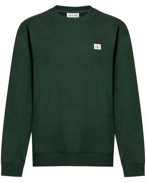 Calvin Klein Dark Sweatshirt Cotton - Green