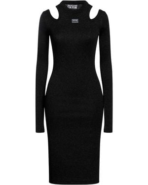 Versace Jeans Couture Vestido midi - Negro