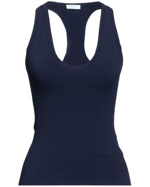 Ferragamo Tank Top Viscose, Polyester, Polyamide, Elastane - Blue