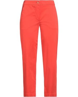 ROSSO35 Pants Cotton, Elastane - Red