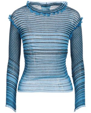 Nadia Wire Sweater Polyester, Metallic Polyester, Nylon - Blue