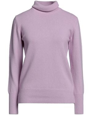 Rossopuro Turtleneck Wool, Cashmere - Purple
