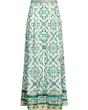 CAMILLA Pants Silk - Green