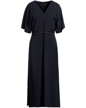 BOSS Midi Dress Acetate, Viscose - Blue