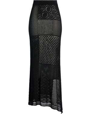 Akep Maxi Skirt Viscose, Polyester - Black