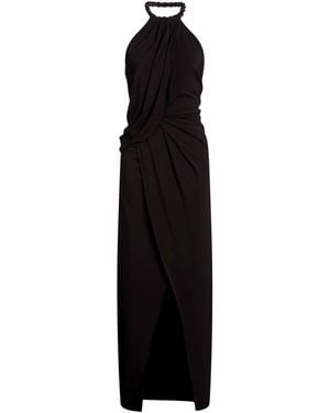 Amen Maxi Dress Acetate, Polyamide, Elastane - Black