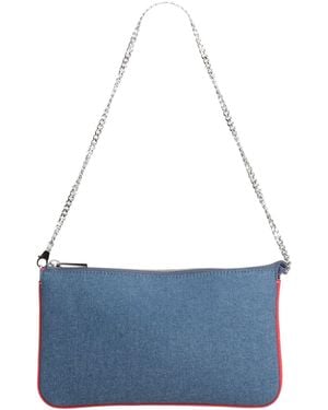 Christian Louboutin Shoulder Bag Textile Fibers, Rubber - Blue