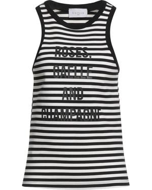 Gaelle Paris Tank Top Viscose, Polyamide, Elastane - Black