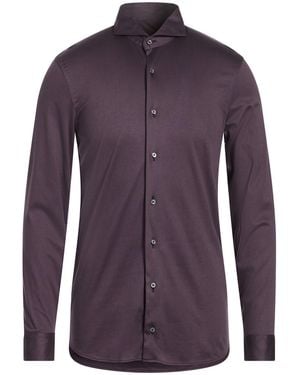 Van Laack Shirt Cotton - Purple