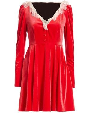 Philosophy Di Lorenzo Serafini Mini Dress Polyester, Elastane - Red
