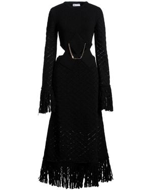 Odi Et Amo Maxi Dress Acrylic, Wool - Black