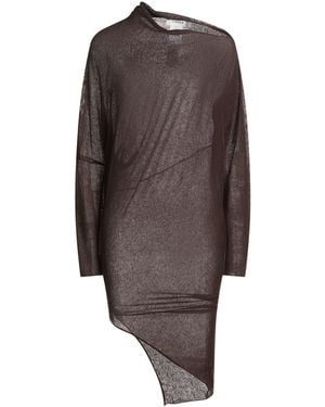 P.A.R.O.S.H. Midi Dress - Brown