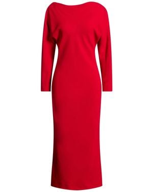 Alberta Ferretti Midi Dress Viscose, Acetate, Elastane - Red