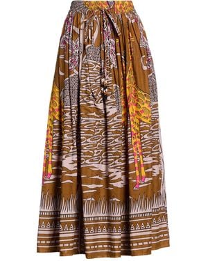 CONNOR & BLAKE Maxi Skirt Cotton - Brown