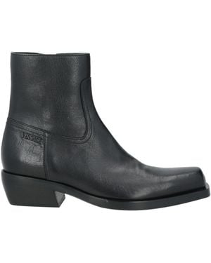 Versace Ankle Boots Leather - Black