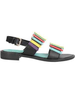 CafeNoir Sandals Leather - Green