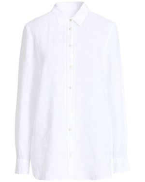 120% Lino Shirt Linen - White