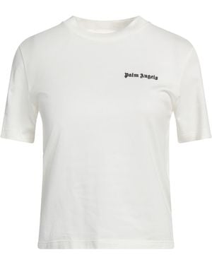 Palm Angels T-Shirt Cotton, Polyester - White