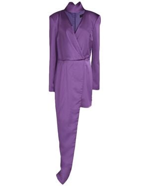 MATILDE COUTURE Mini Dress Polyester, Elastane - Purple