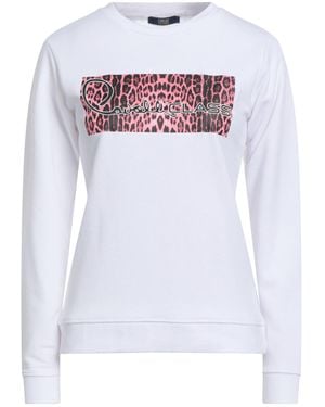 Roberto Cavalli Sweatshirt Cotton, Polyester - White