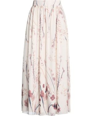 Eleventy Ivory Maxi Skirt Polyester - White