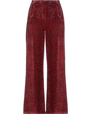 Siyu Trousers Viscose, Silk - Red