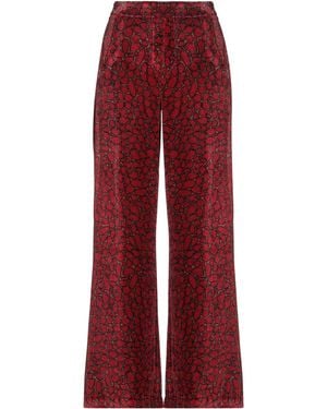 Siyu Trousers Viscose, Silk - Red