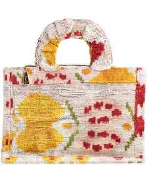 La Milanesa Light Handbag Silk, Cotton - Gray