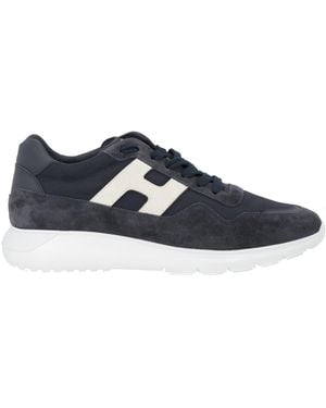 Hogan Sneakers Leather, Textile Fibers - Blue