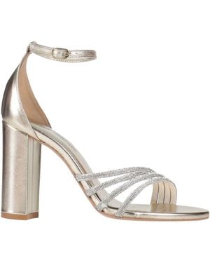 PAOLO MATTEI Sandals Leather - Metallic