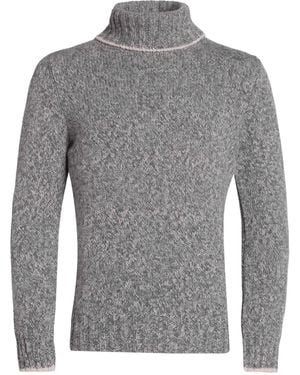 Gran Sasso Turtleneck Virgin Wool, Geelong Wool - Grey