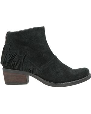Kanna Ankle Boots Leather - Black