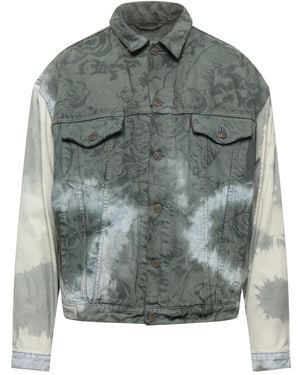 Giorgio Brato Military Denim Outerwear Cotton, Soft Leather - Gray