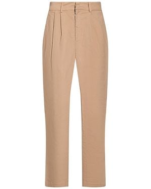 White Sand Light Pants Pima Cotton, Cotton, Elastane - Natural
