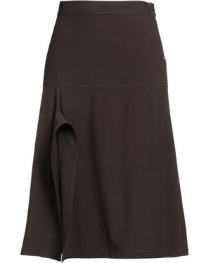 Lemaire Midi Skirt Virgin Wool - Black