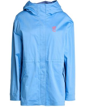 Moschino Light Overcoat & Trench Coat Cotton, Elastane - Blue