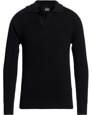 Alpha Studio Sweater Merino Wool - Blue