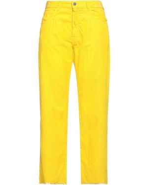 Massimo Alba Cropped Pants - Yellow