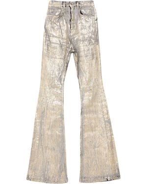 Rick Owens Pants Cotton, Elastomultiester, Rubber - Natural