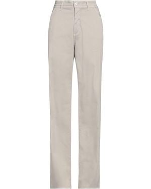 NOIR AND BLEU Pants Cotton, Elastane - Gray